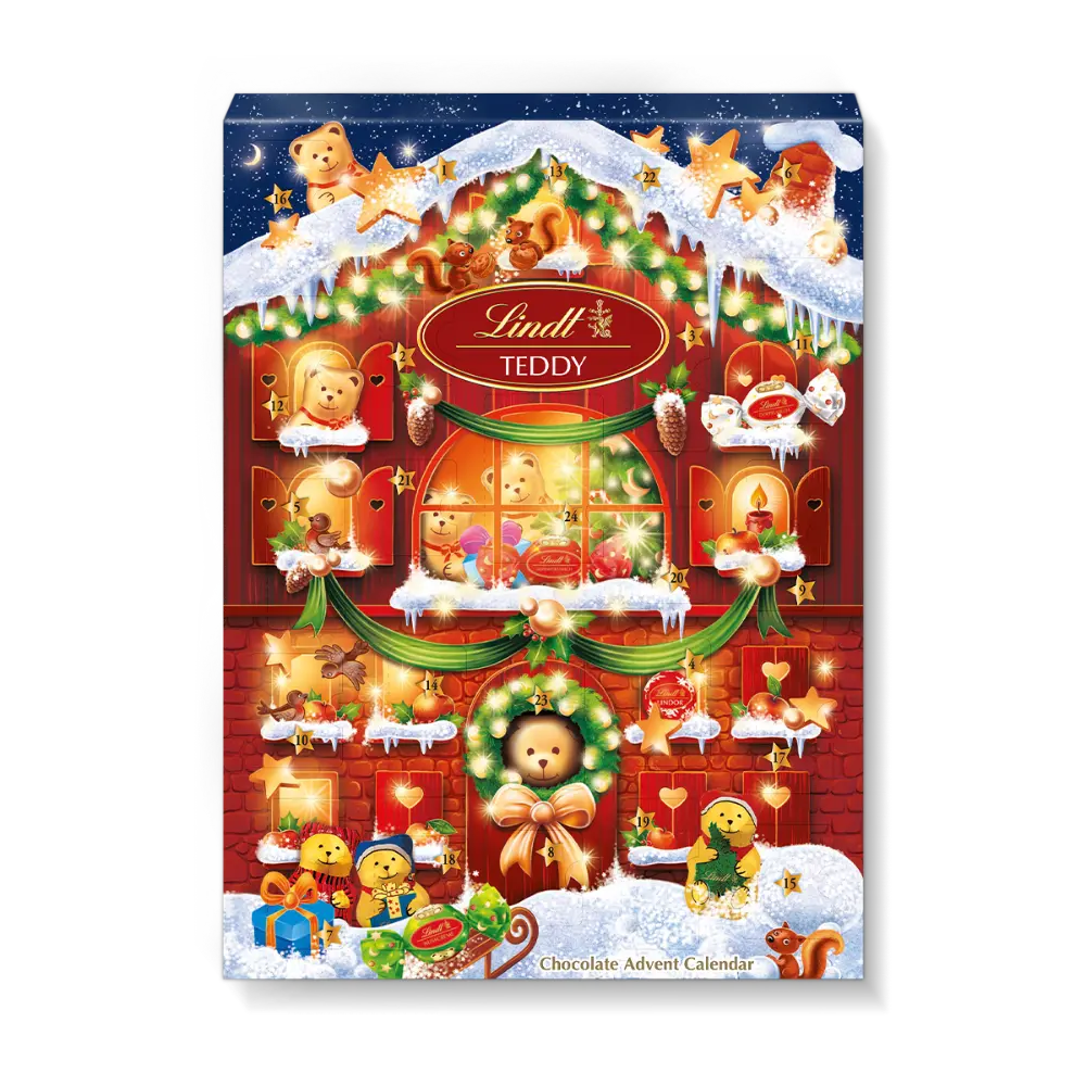 Lindt adventskalender Teddy 2024
