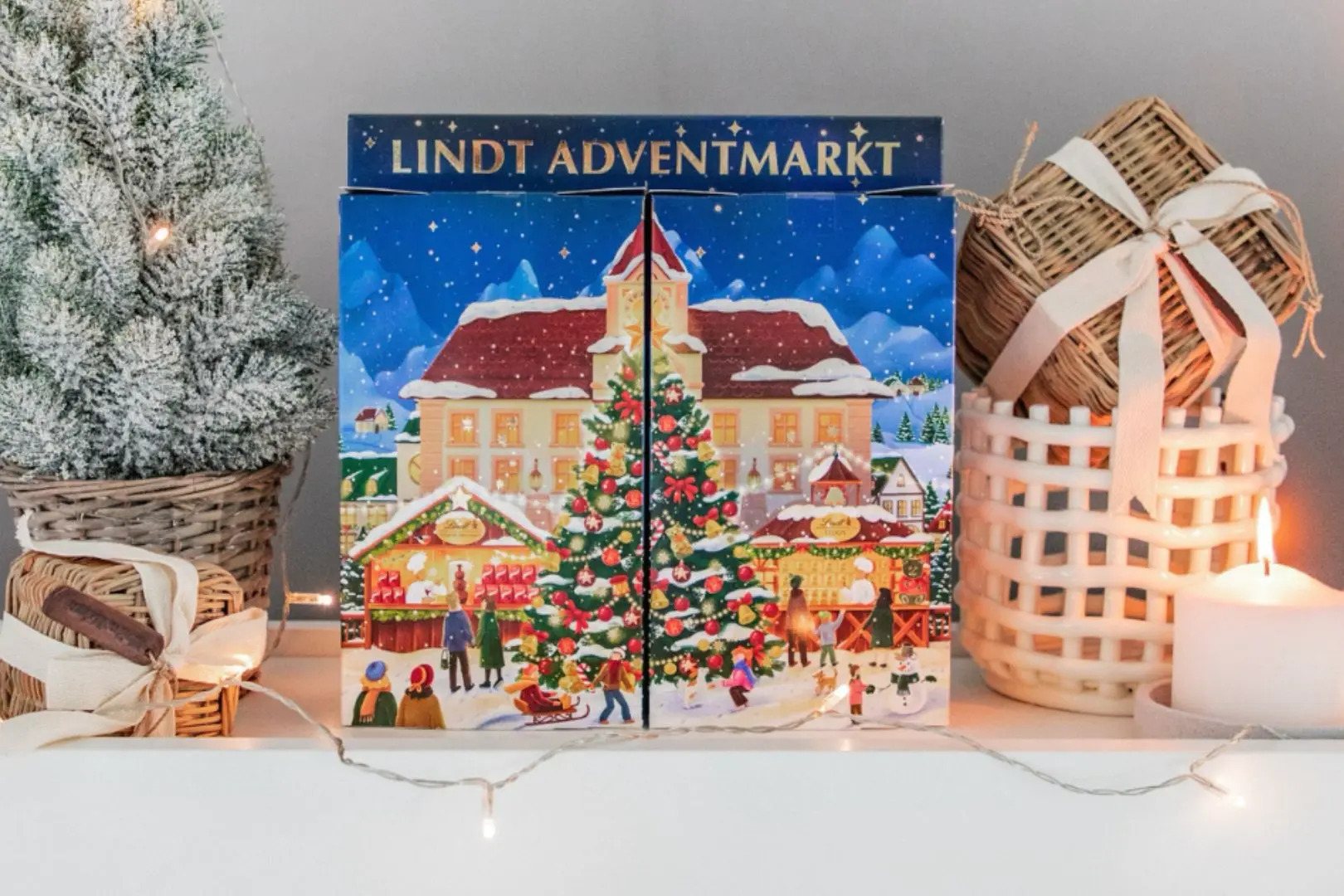 Lindt adventskalender kerstmarkt