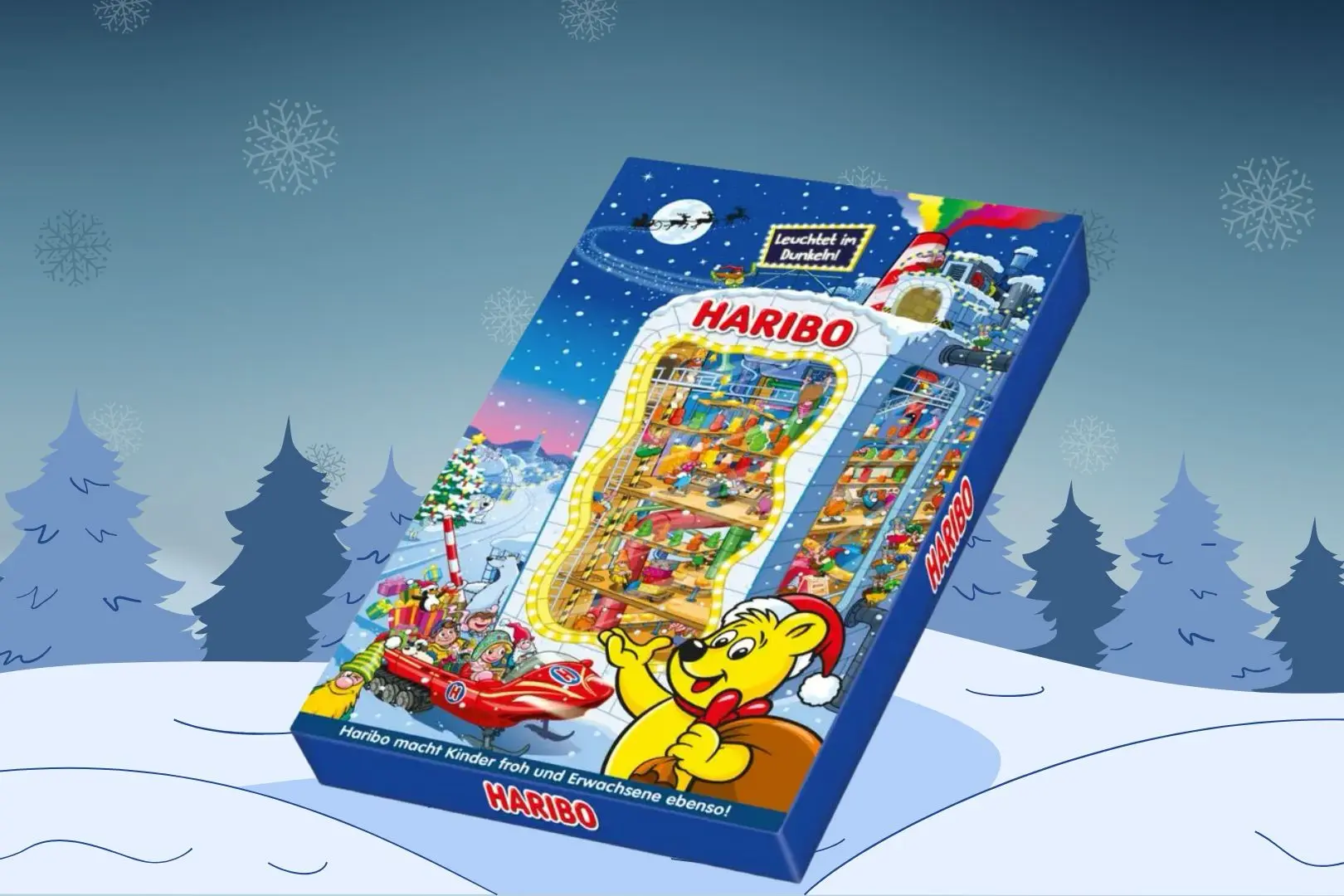 Haribo adventskalender 2025 met snoep