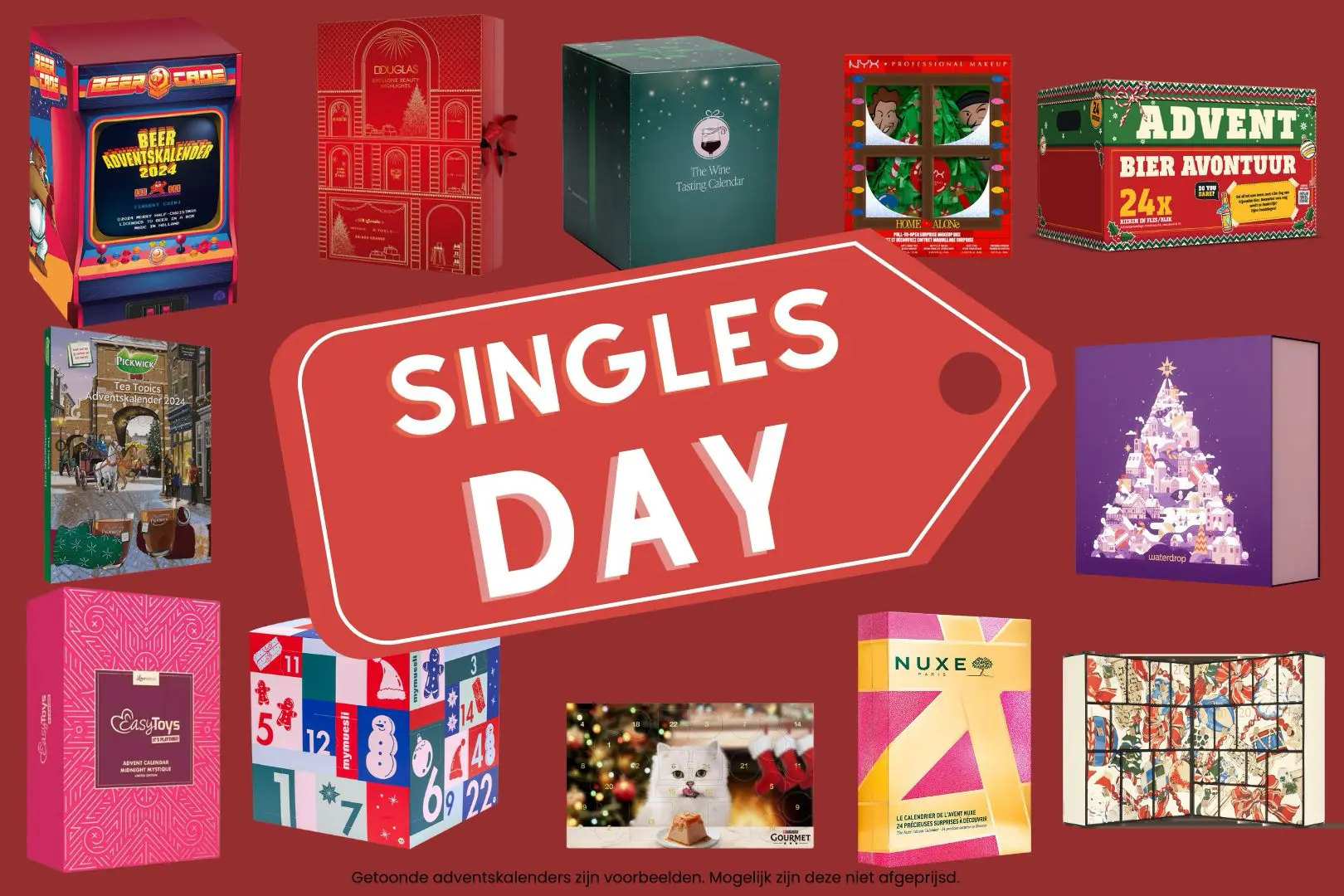 Singles Day adventskalender aanbieding