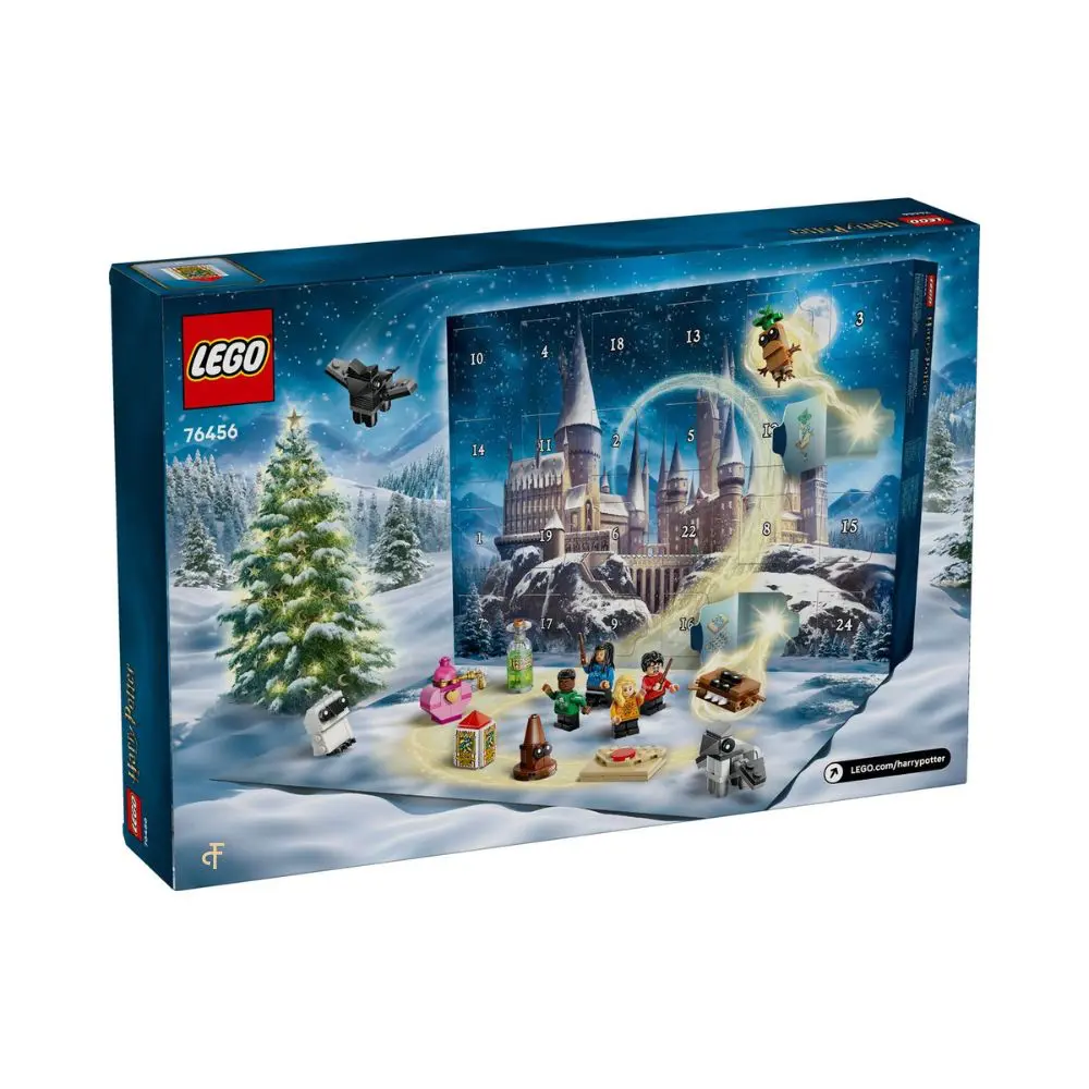 Lego Harry Potter adventskalender 2025 doos achterkant
