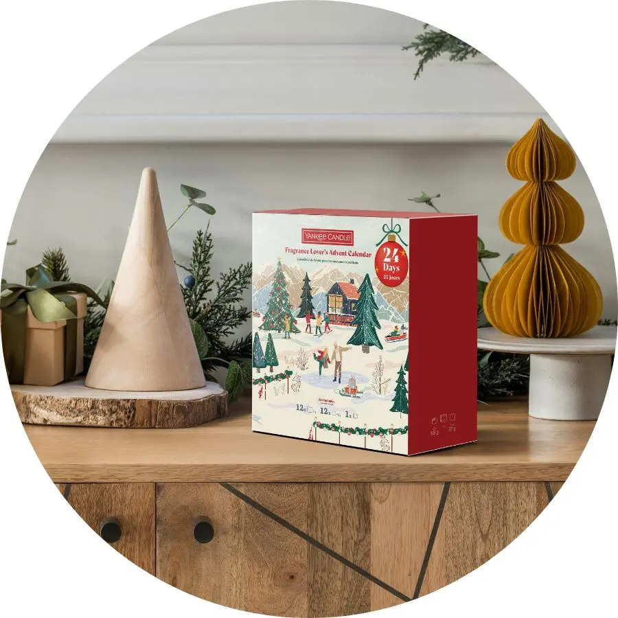 Yankee Candle adventskalender 2025 groot design