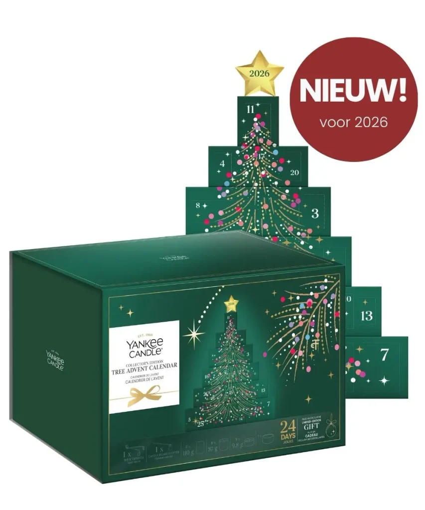 Yankee Candle kerstboom adventskalender 2026